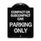 Signmission Compact or Subcompact Car Parking Heavy-Gauge Aluminum Architectural Sign, 24" x 18", BS-1824-24245 A-DES-BS-1824-24245 - alternate 1
